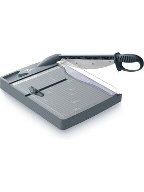 Heavy-Duty 12" Guillotine Paper Cutter, Precision Trimmer for Crafting & Office
